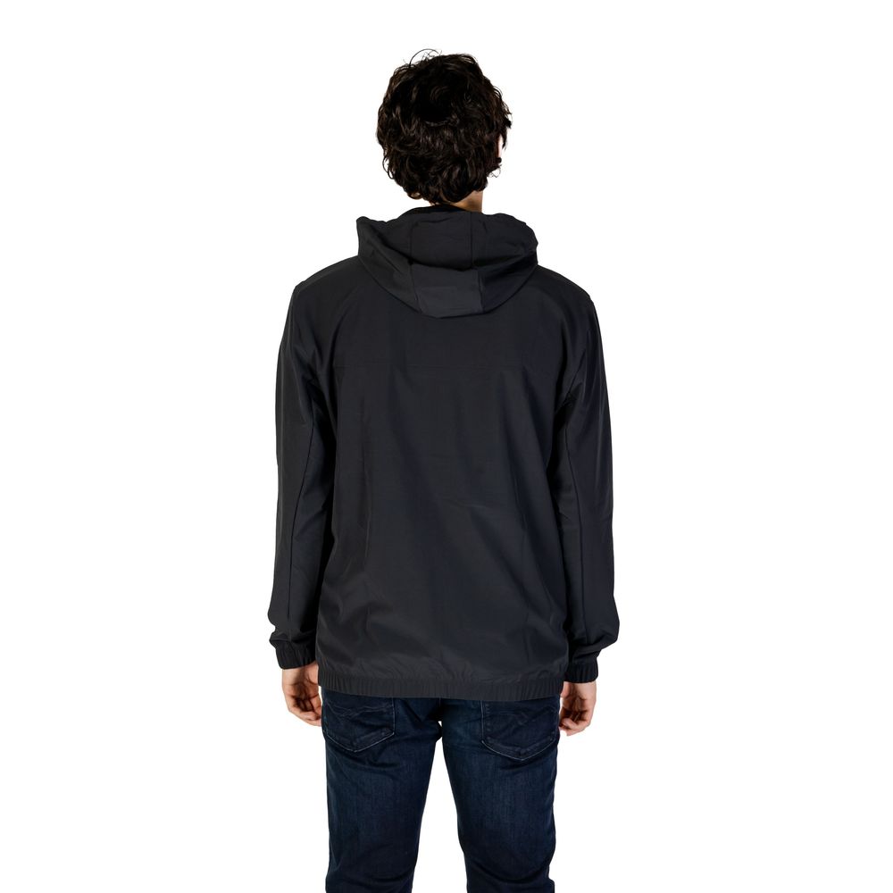 Black Recycled Polyester Jackets & Coat - ventzia
