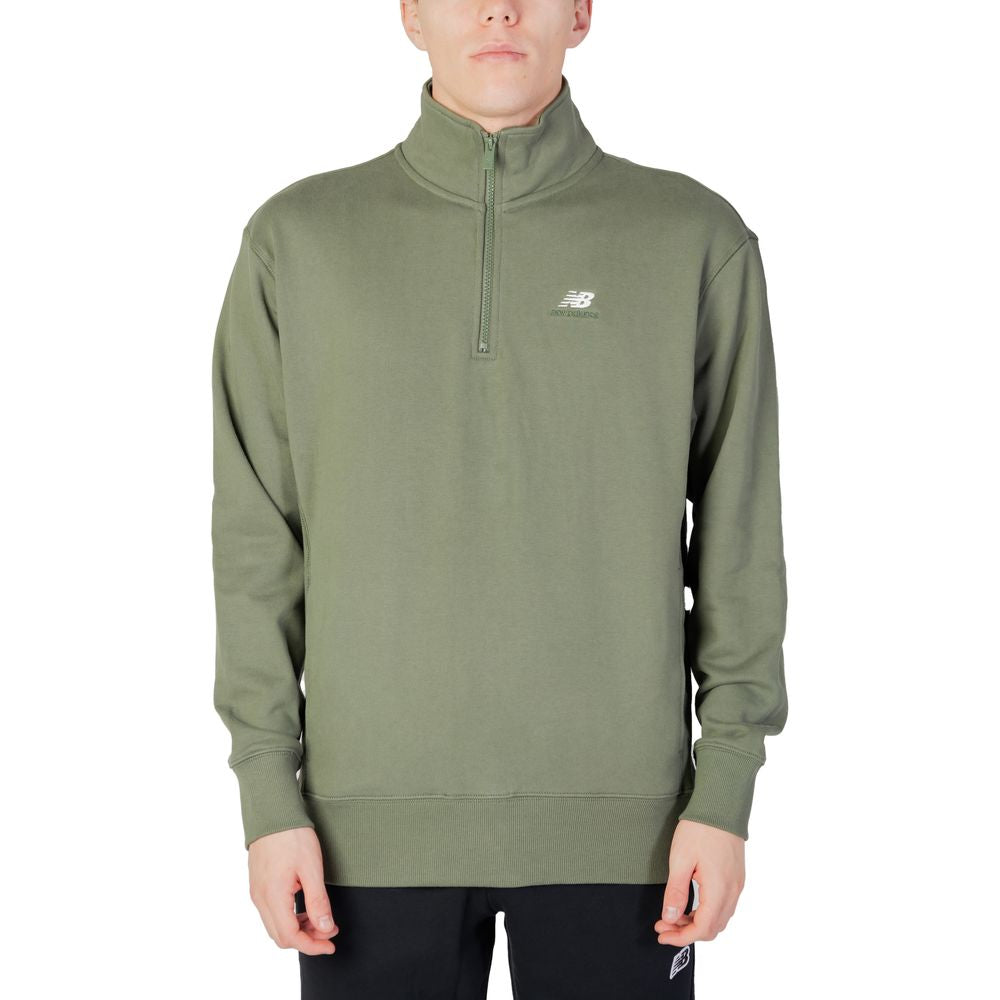 Green Cotton Sweatshirt - ventzia