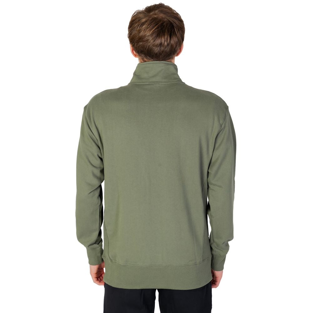 Green Cotton Sweatshirt - ventzia
