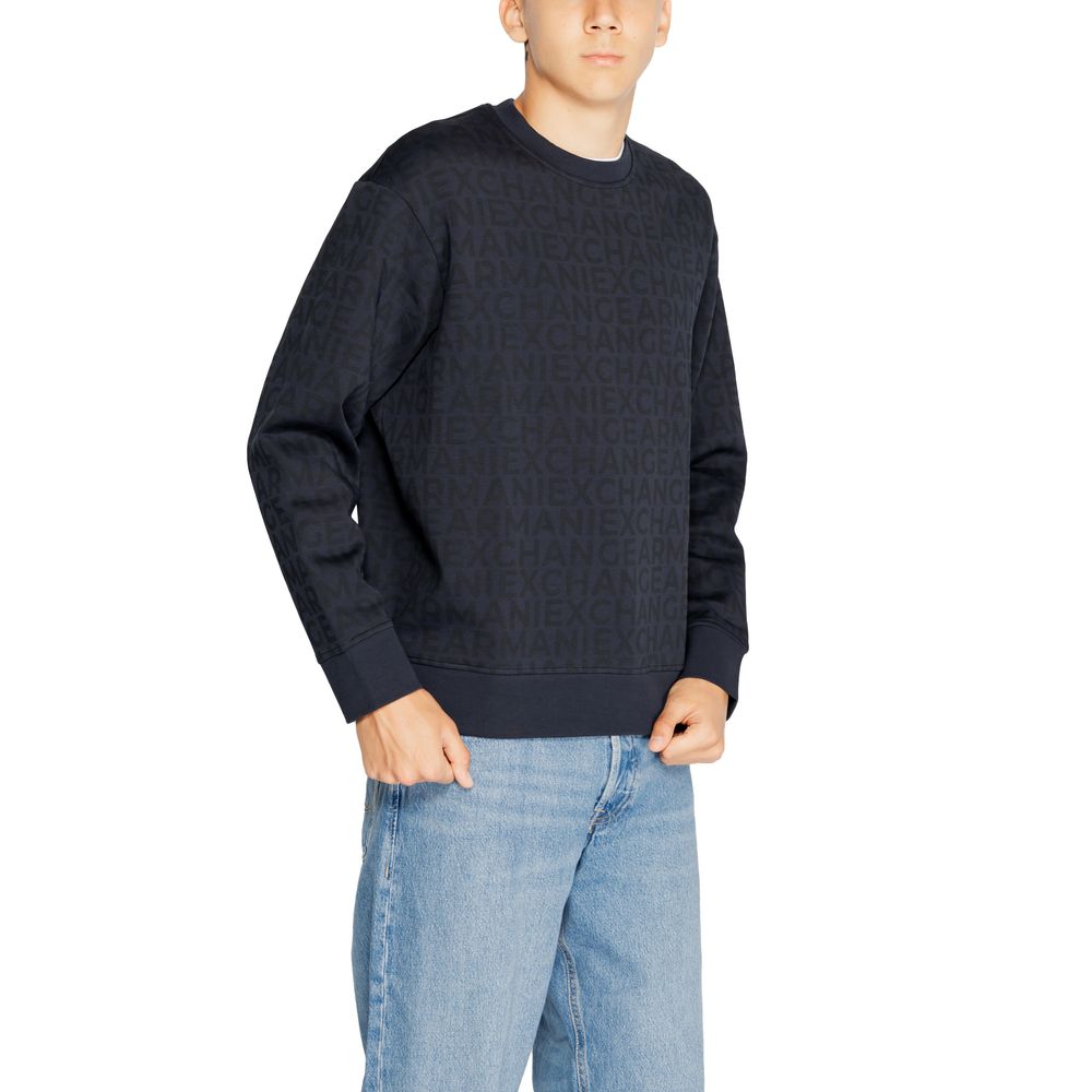 Blue Cotton Sweatshirt - ventzia