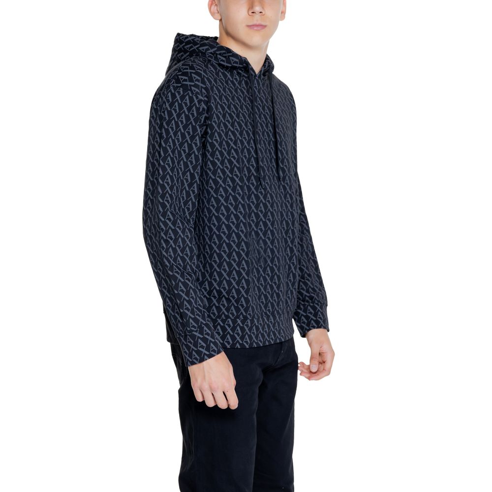 Black Cotton Hoody - ventzia