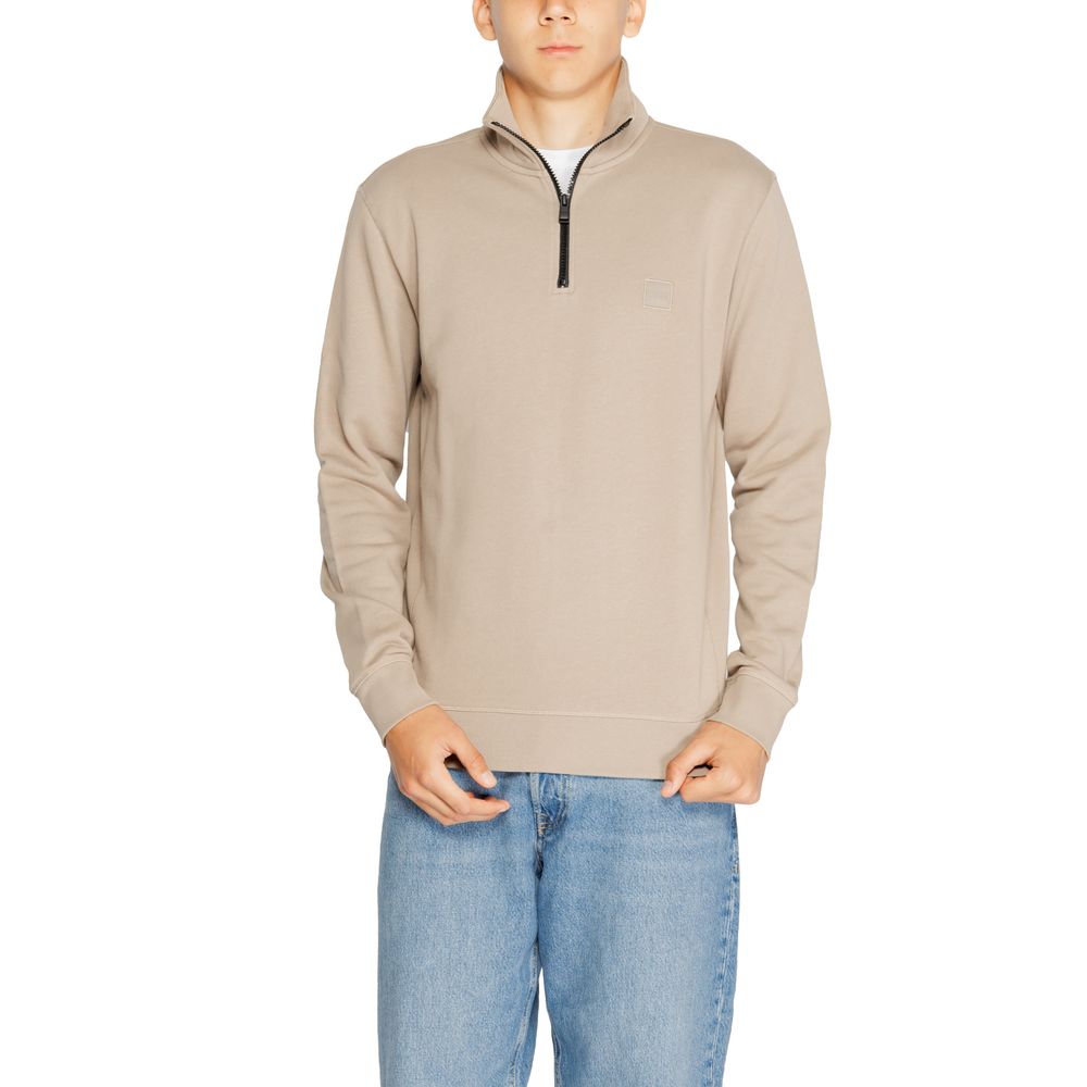 Brown Cotton Sweatshirt - ventzia