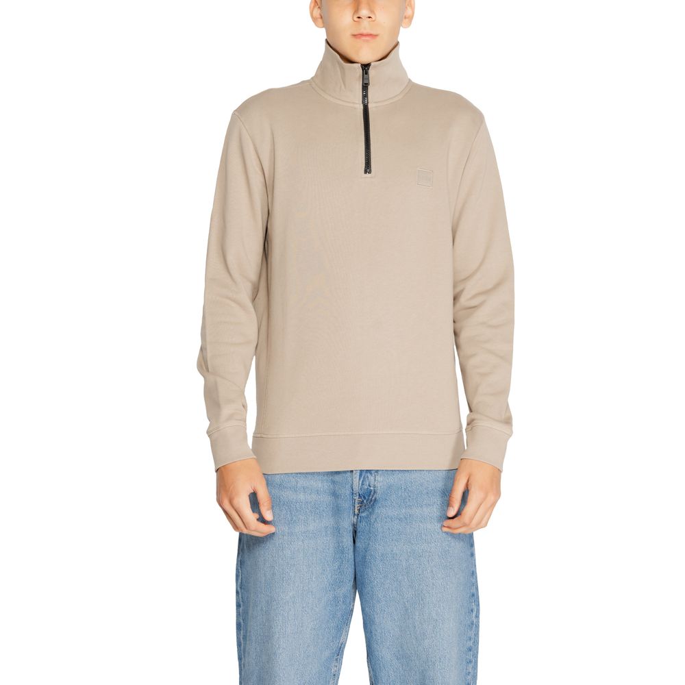 Brown Cotton Sweatshirt - ventzia
