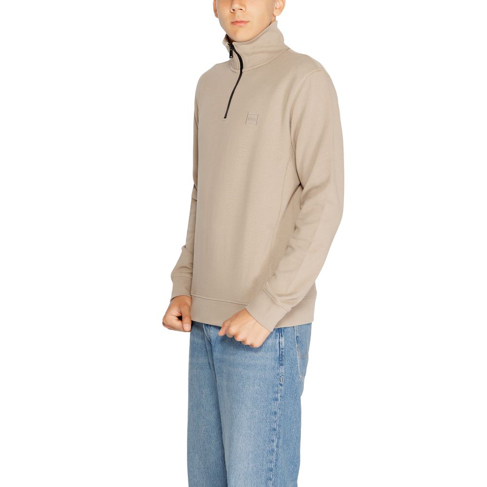 Brown Cotton Sweatshirt - ventzia