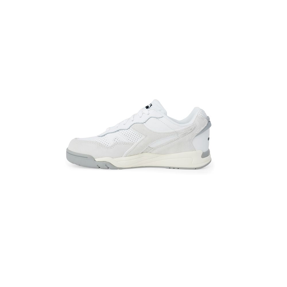 White Artificial Leather Sneaker - ventzia