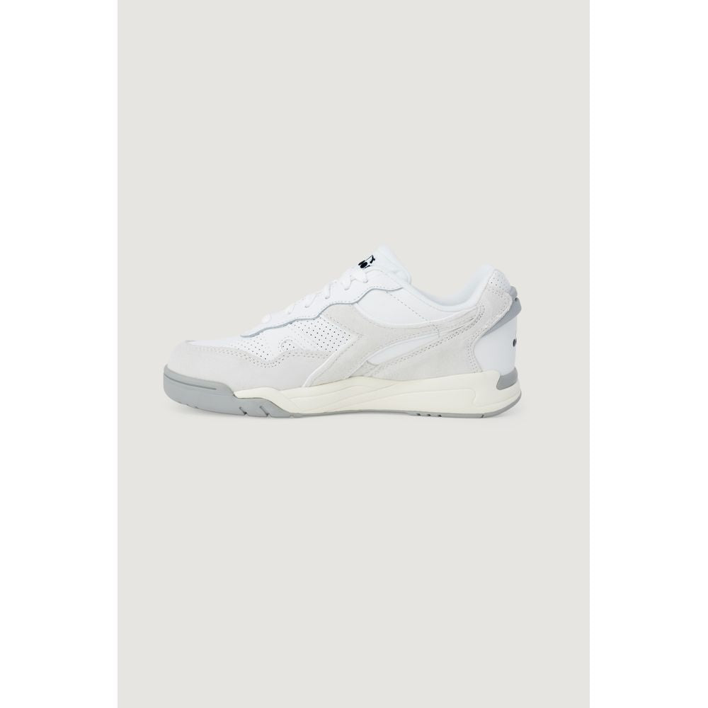 White Artificial Leather Sneaker - ventzia