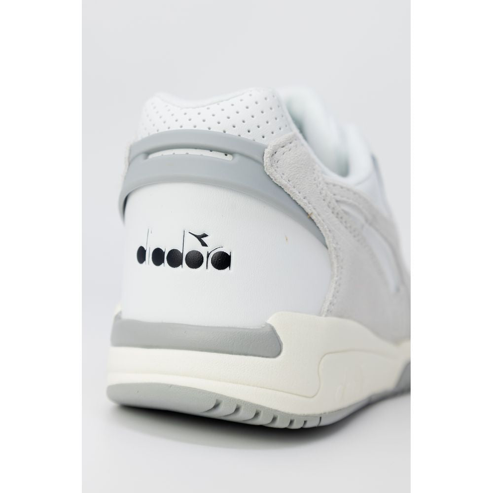 White Artificial Leather Sneaker - ventzia