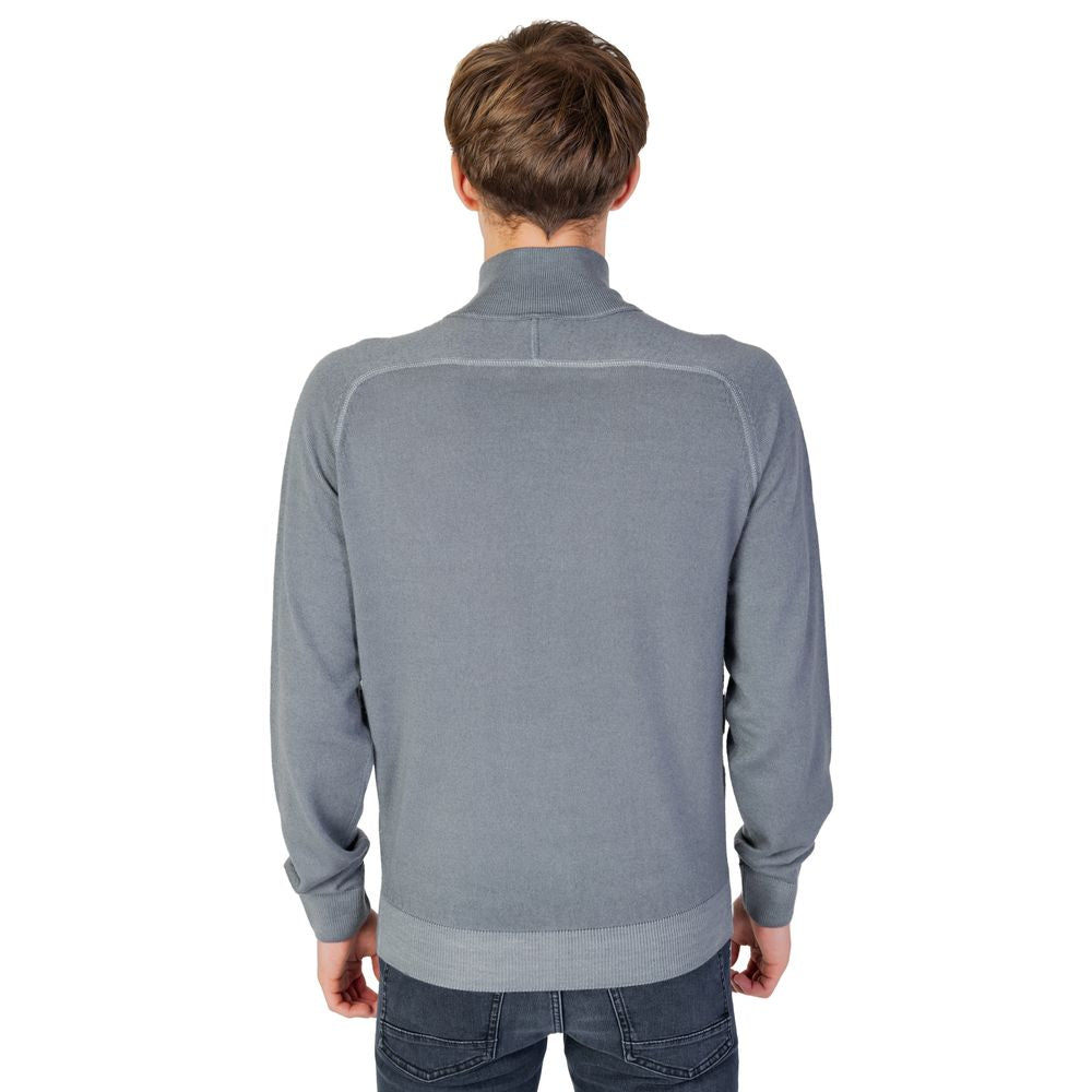 Gray Wool Cardigan - ventzia