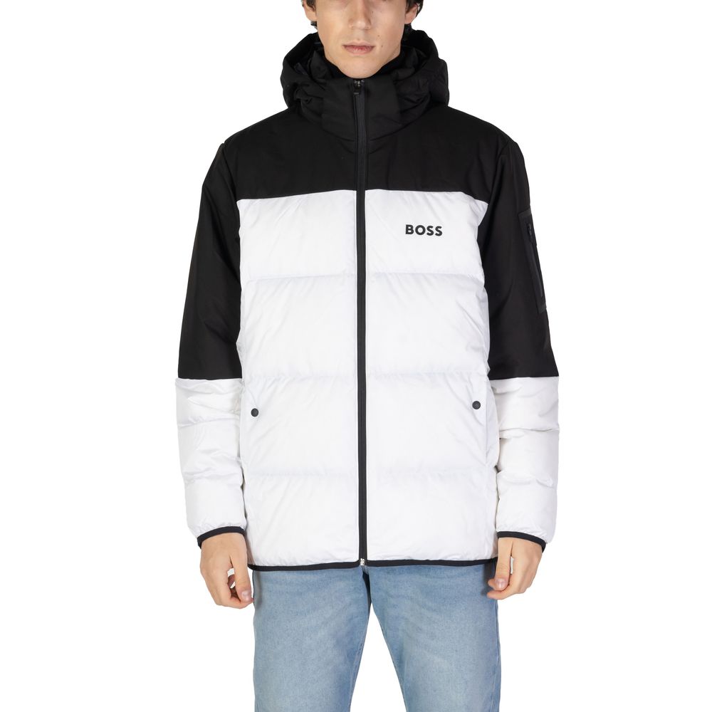 White Recycled Polyester Jackets & Coat - ventzia