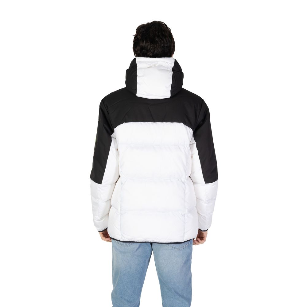 White Recycled Polyester Jackets & Coat - ventzia