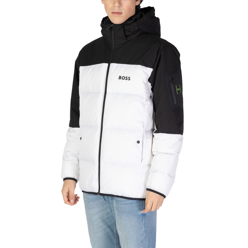White Recycled Polyester Jackets & Coat - ventzia