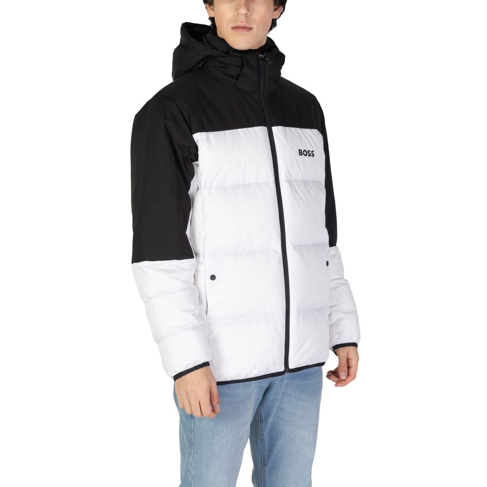 White Recycled Polyester Jackets & Coat - ventzia