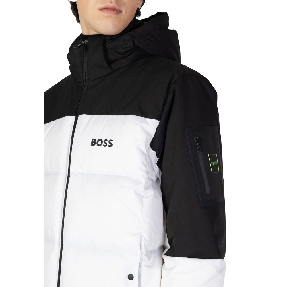 White Recycled Polyester Jackets & Coat - ventzia