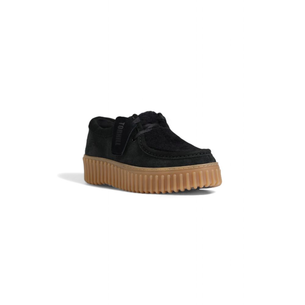 Black Sponge Flat Shoe - ventzia