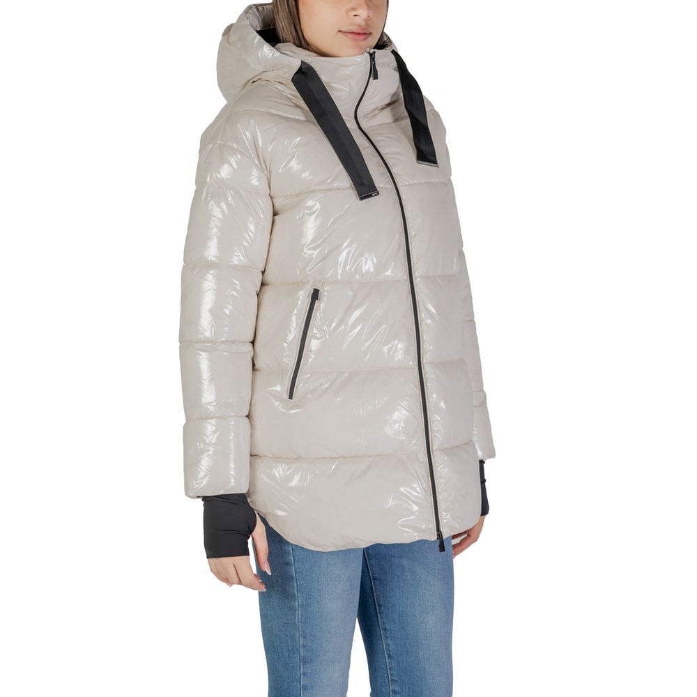 Beige Polyamide Parka - ventzia