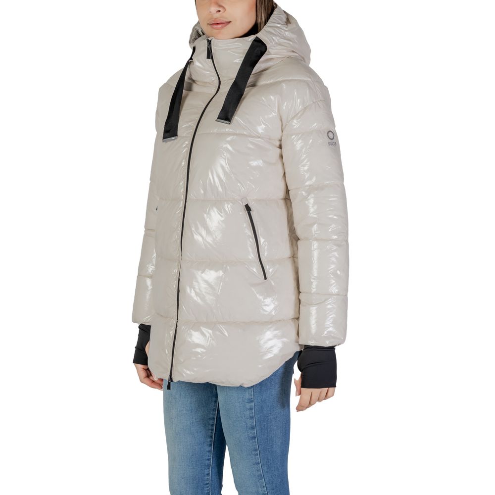 Beige Polyamide Parka - ventzia