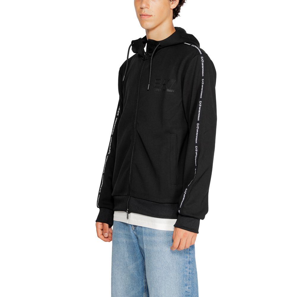 Black Polyester Hoody - ventzia