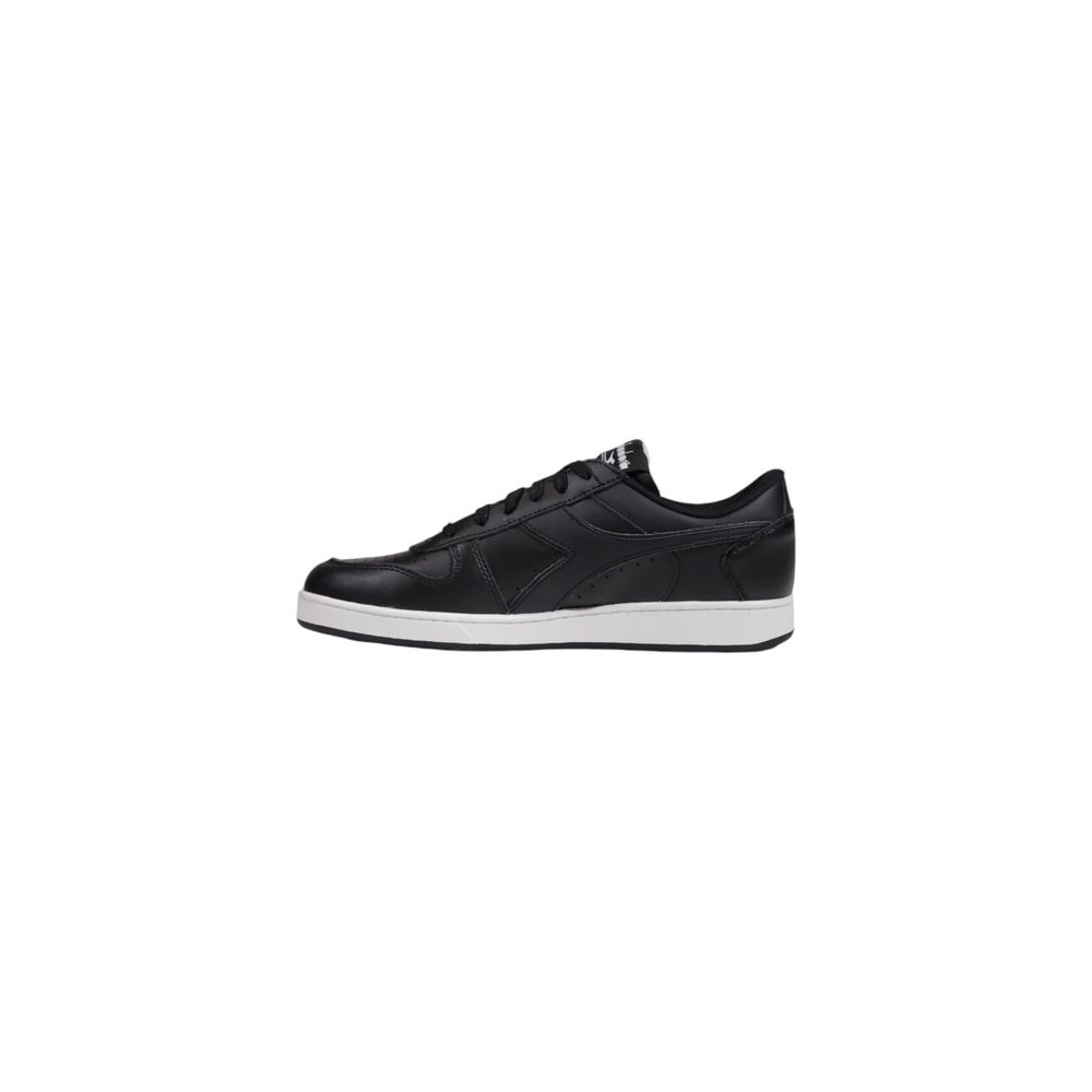 Black Leather Sneaker - ventzia