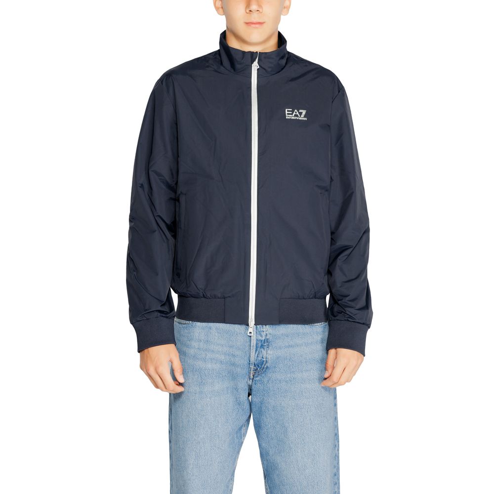 Blue Polyamide Jackets & Coat - ventzia