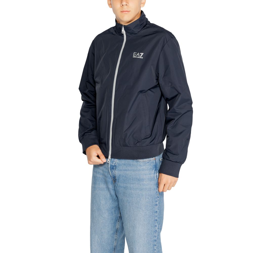 Blue Polyamide Jackets & Coat - ventzia