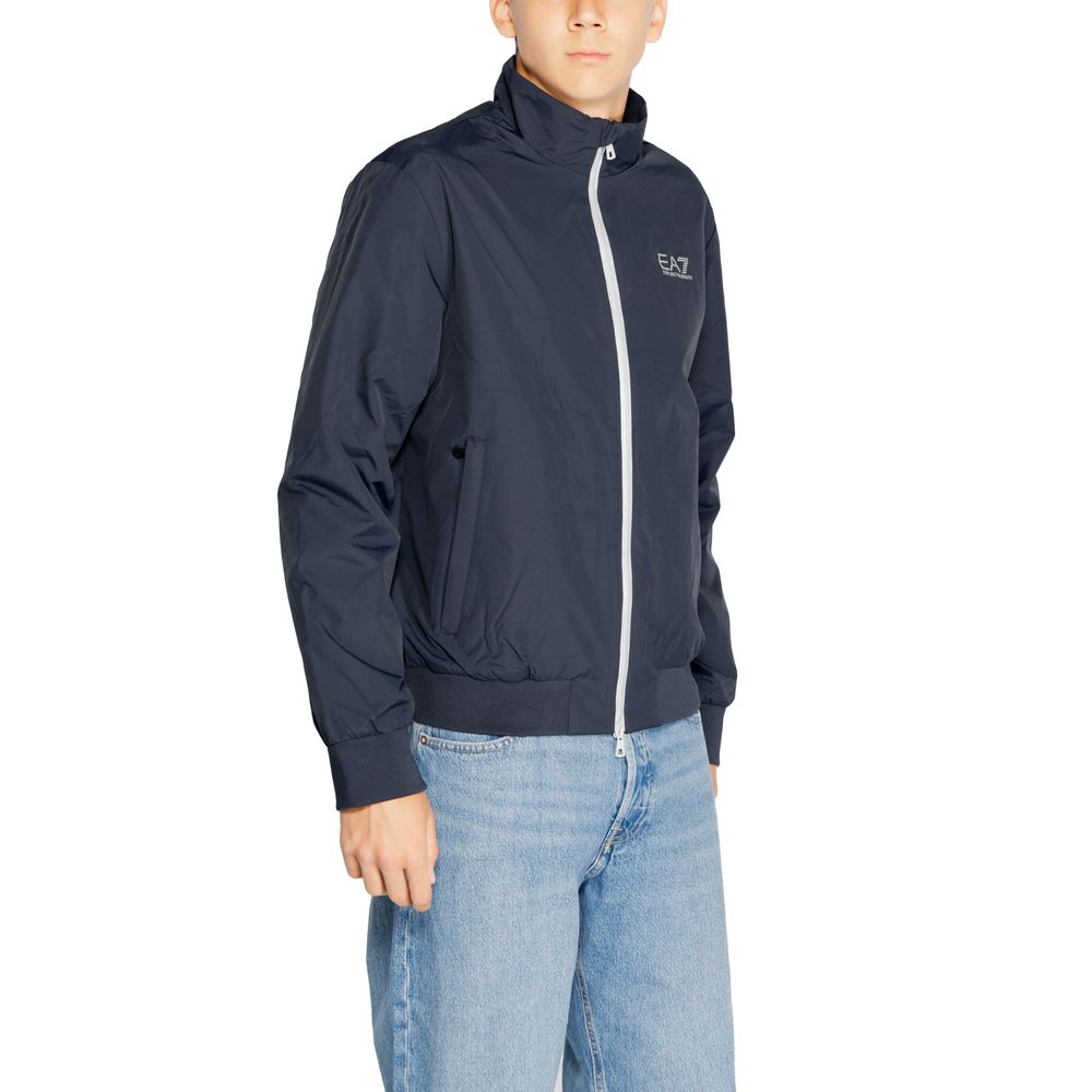 Blue Polyamide Jackets & Coat - ventzia
