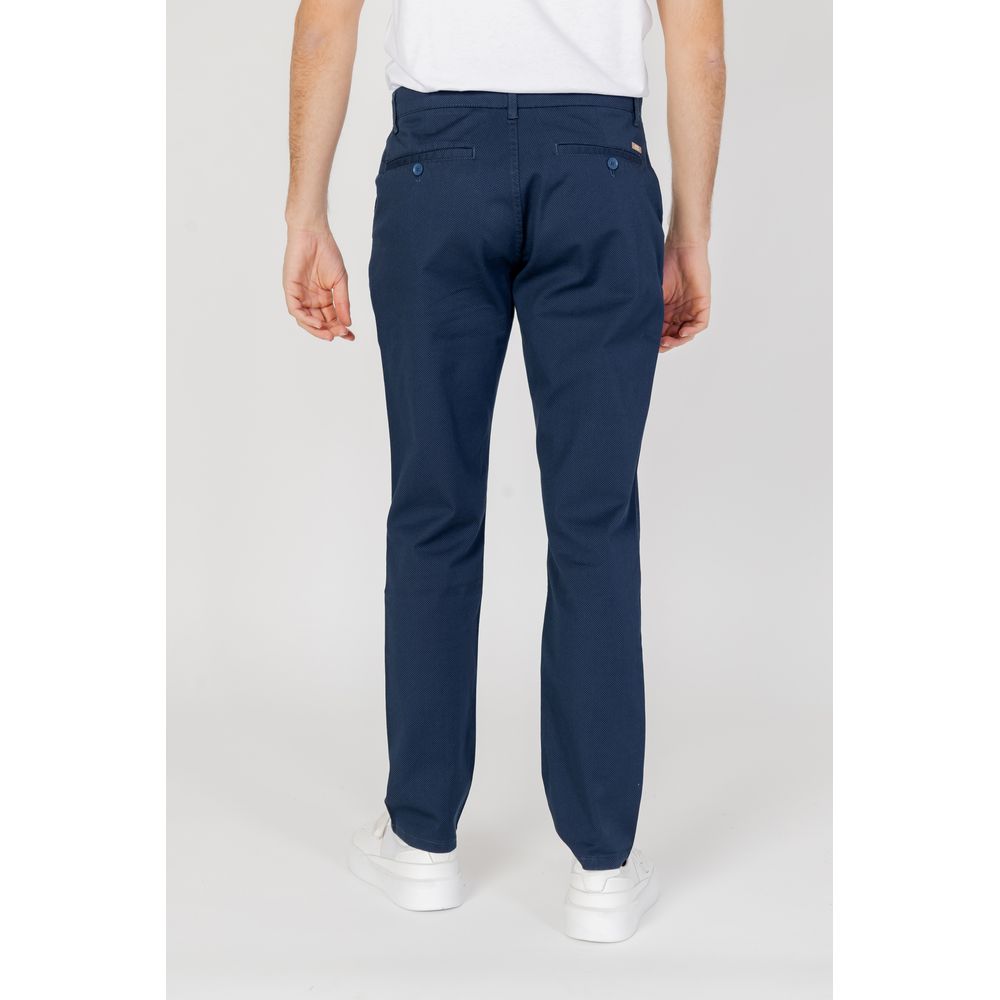 Blue Cotton Pant - ventzia