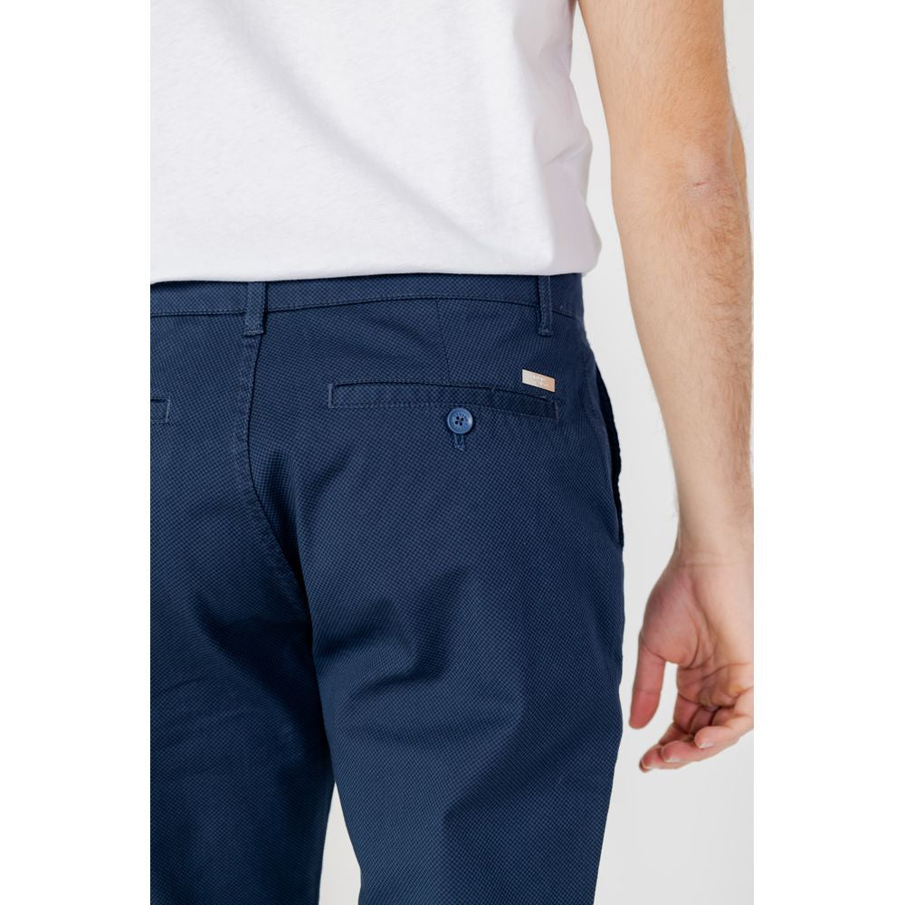 Blue Cotton Pant - ventzia