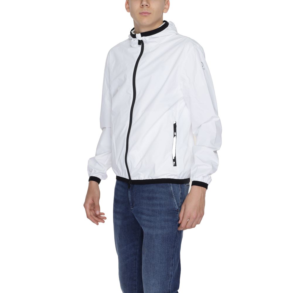 White Polyester Jackets & Coat - ventzia