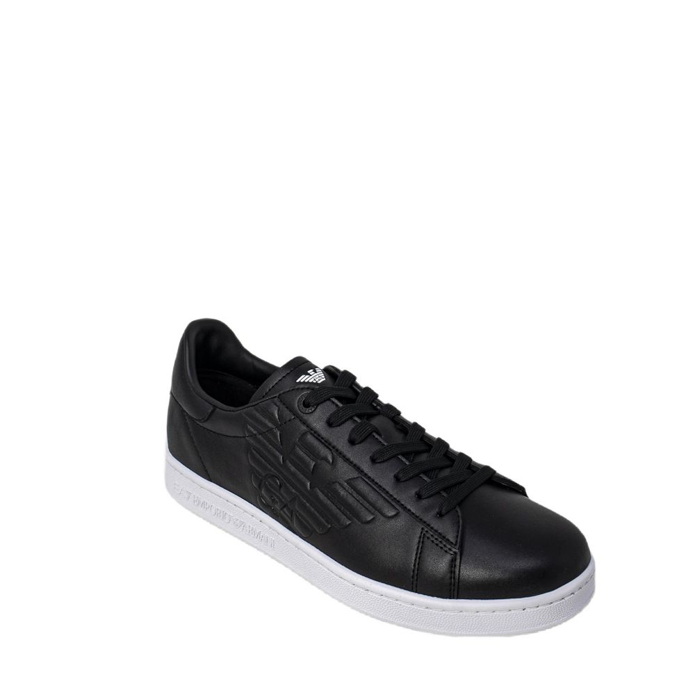 Black And White Polyethylene Sneaker - ventzia