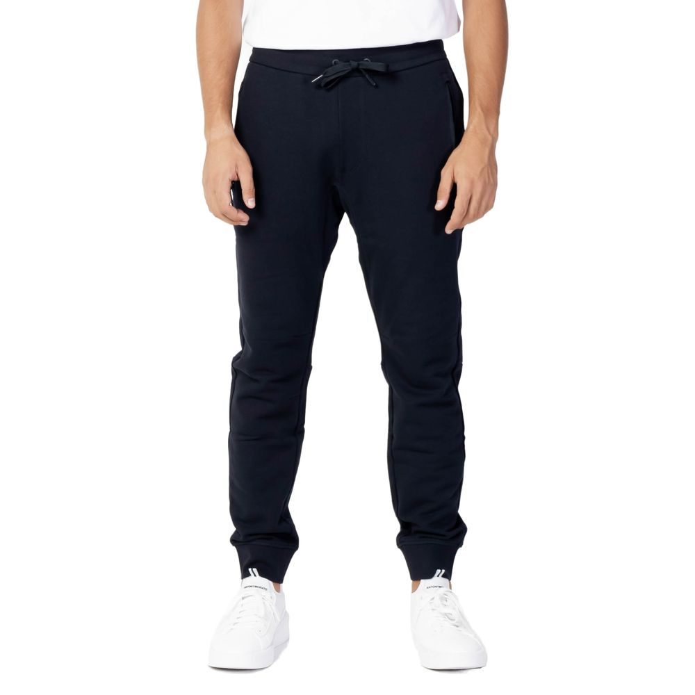 Blue Cotton Joggers Workout Pant - ventzia