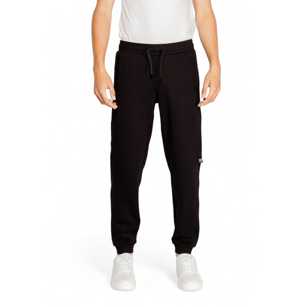 Black Cotton Joggers Workout Pant - ventzia