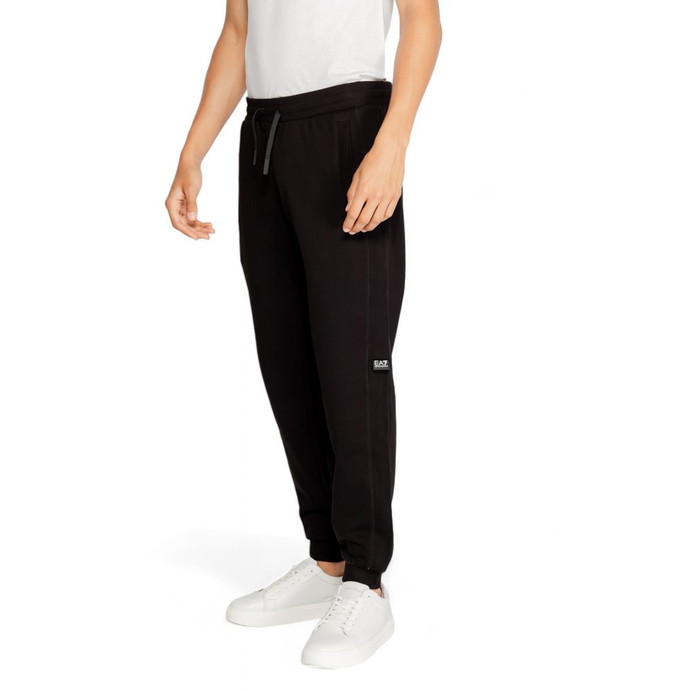 Black Cotton Joggers Workout Pant - ventzia