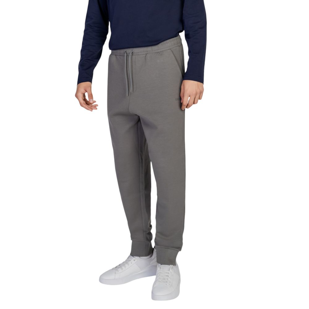 Gray Cotton Joggers Workout Pant - ventzia
