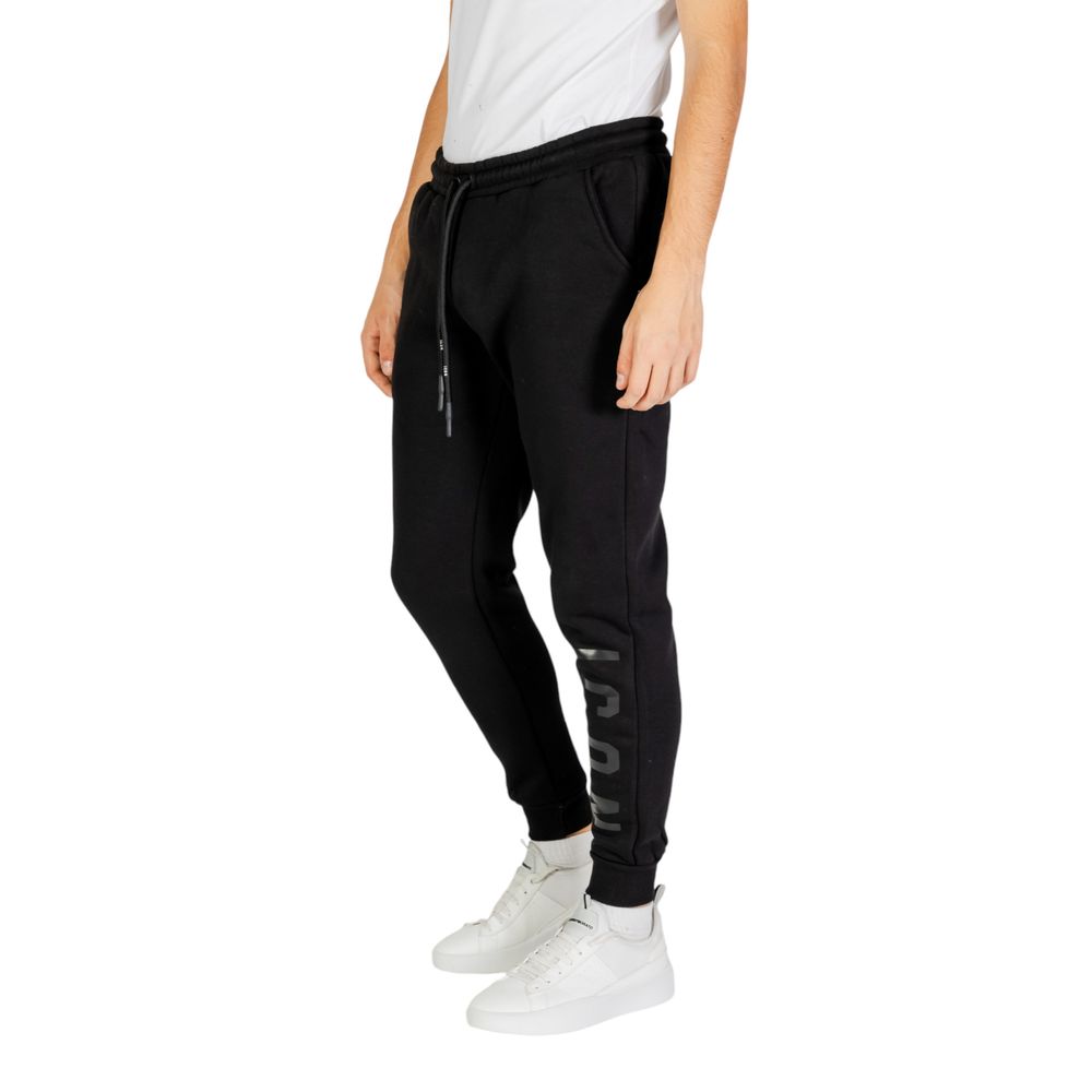 Black Cotton Joggers Workout Pant - ventzia
