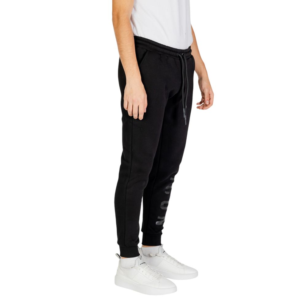 Black Cotton Joggers Workout Pant - ventzia