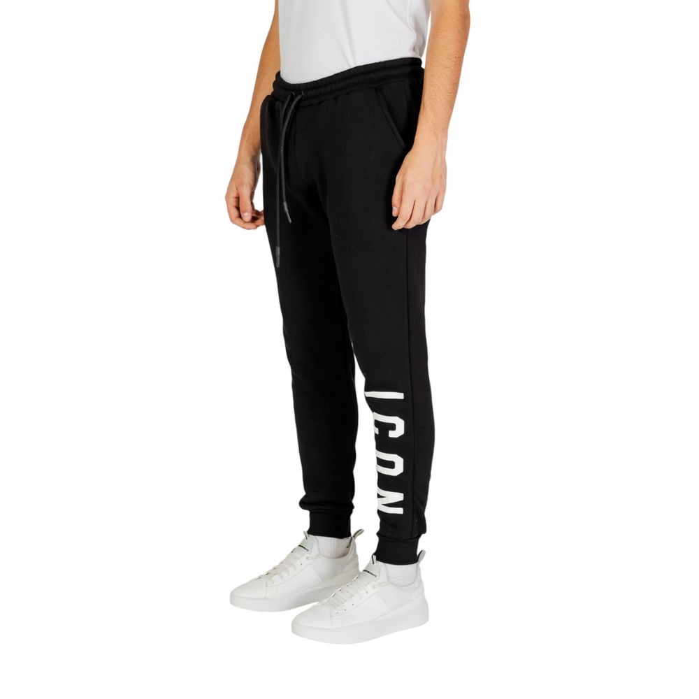 Black And White Cotton Joggers Workout Pant - ventzia