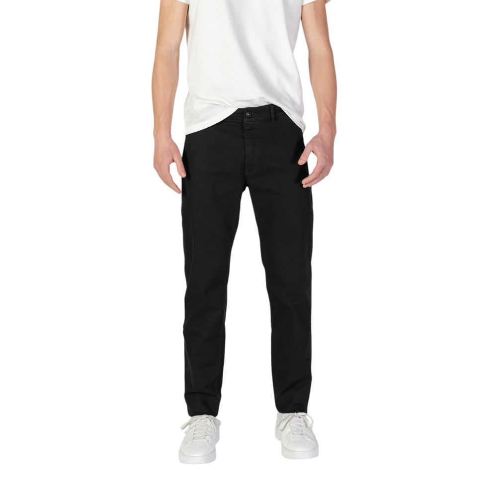 Black Cotton Skinny Pant