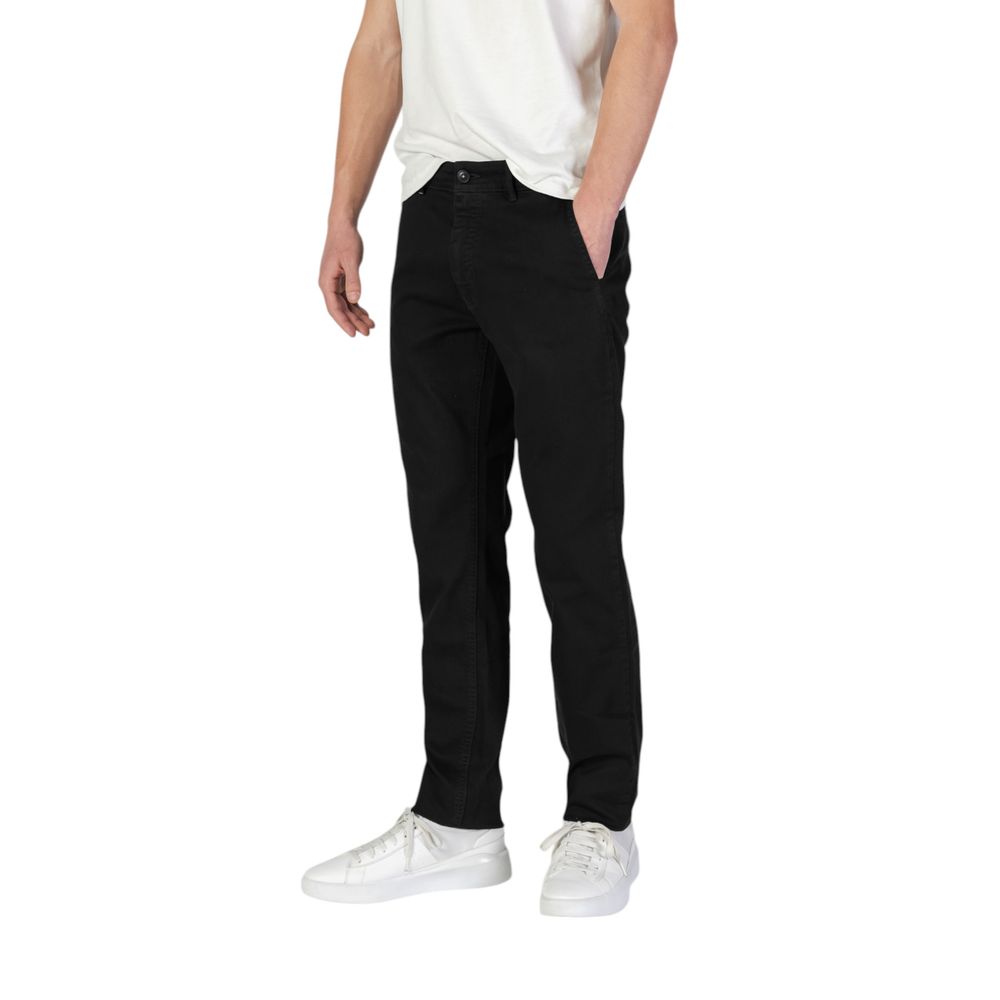 Black Cotton Skinny Pant