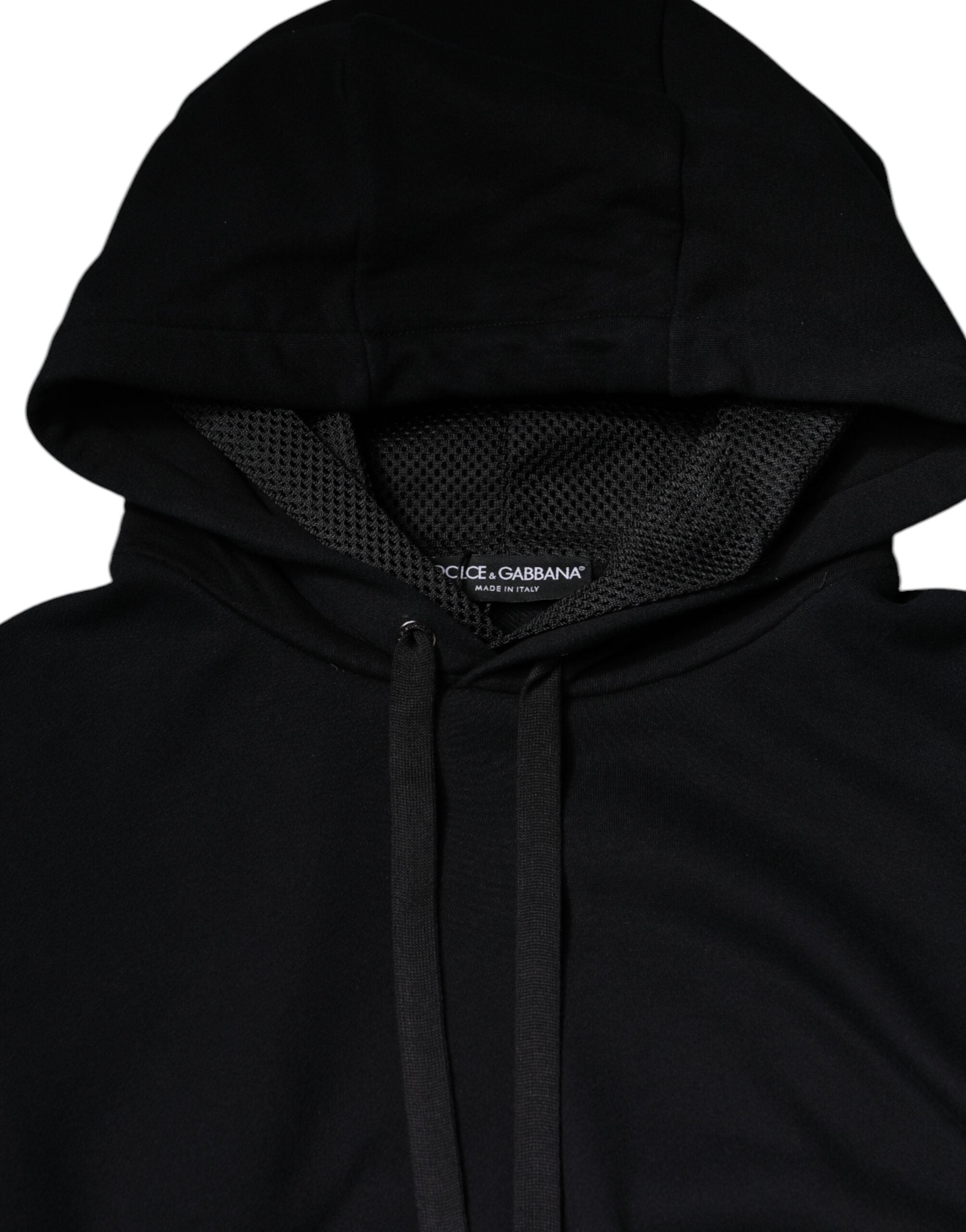 Black Hooded Pullover Men Sweatshirt Sweater - ventzia