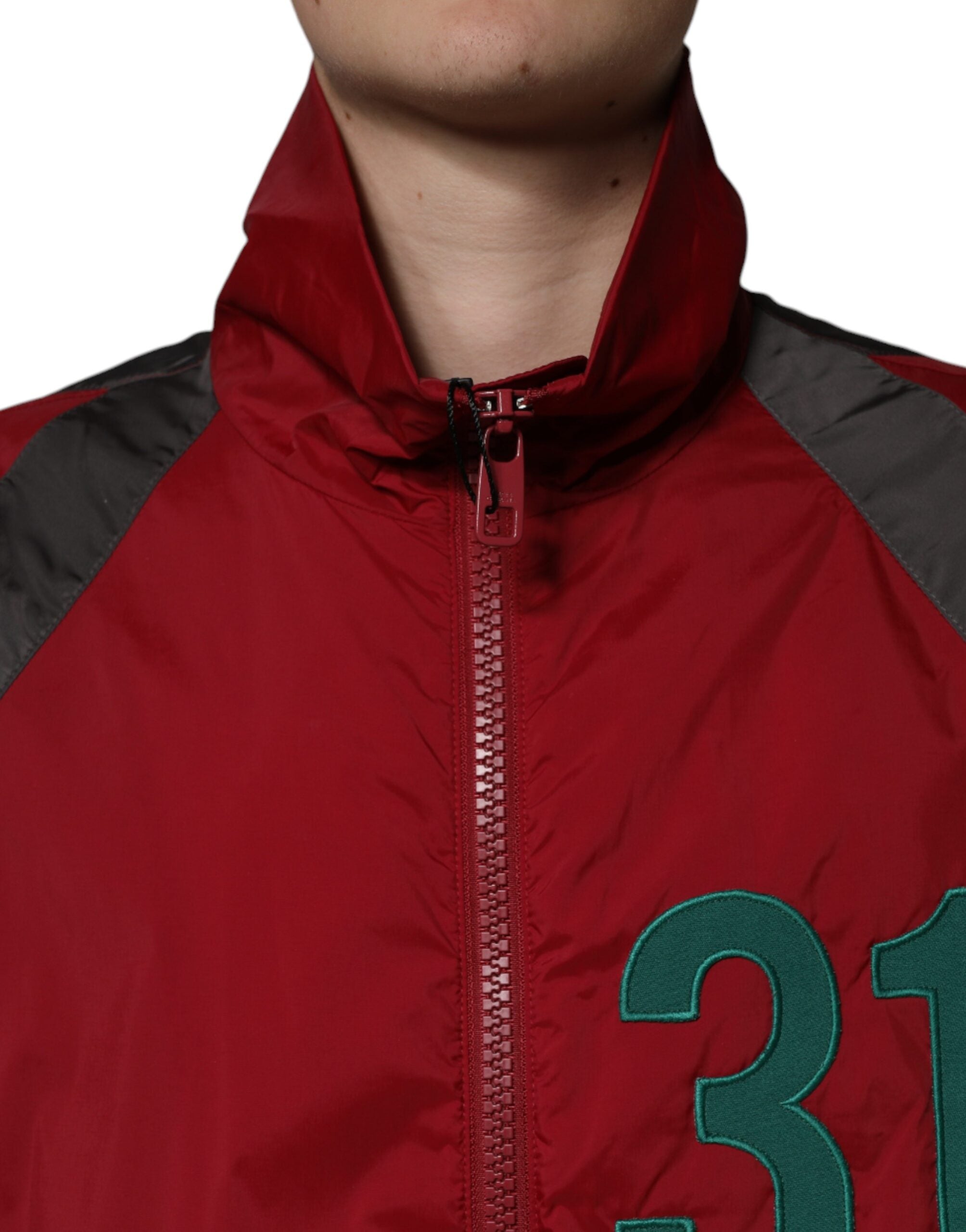 Multicolor Nylon Full Zip Windbreaker Jacket - ventzia