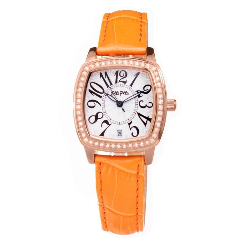 Orange Leather Watch - ventzia