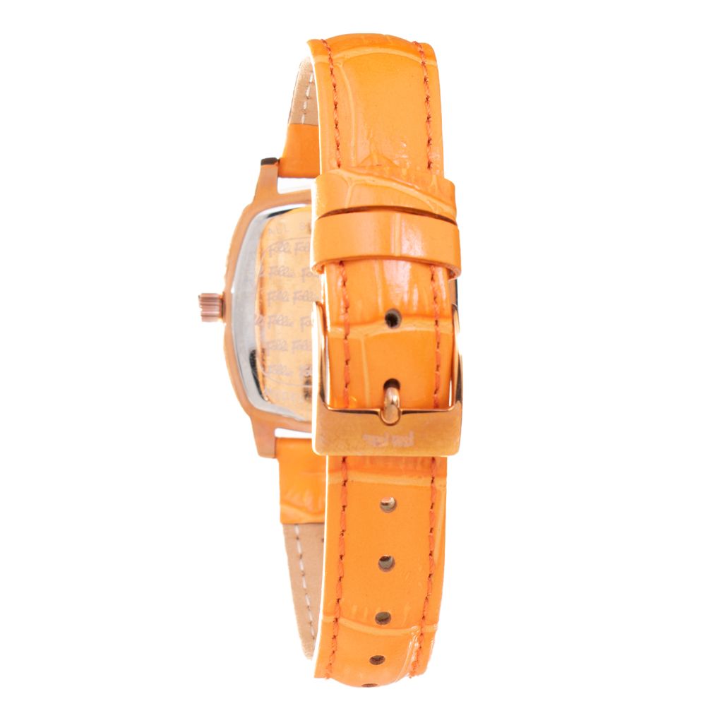 Orange Leather Watch - ventzia