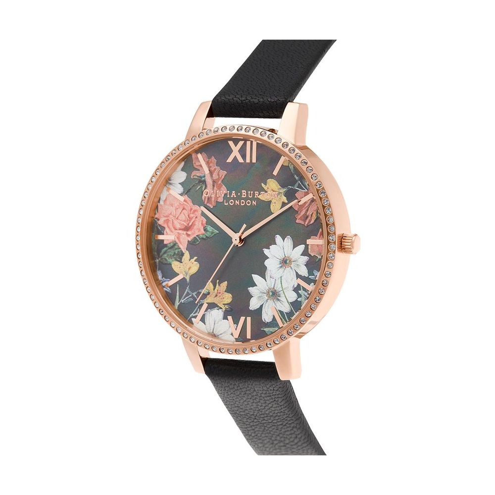 Black Artificial Leather Watch - ventzia