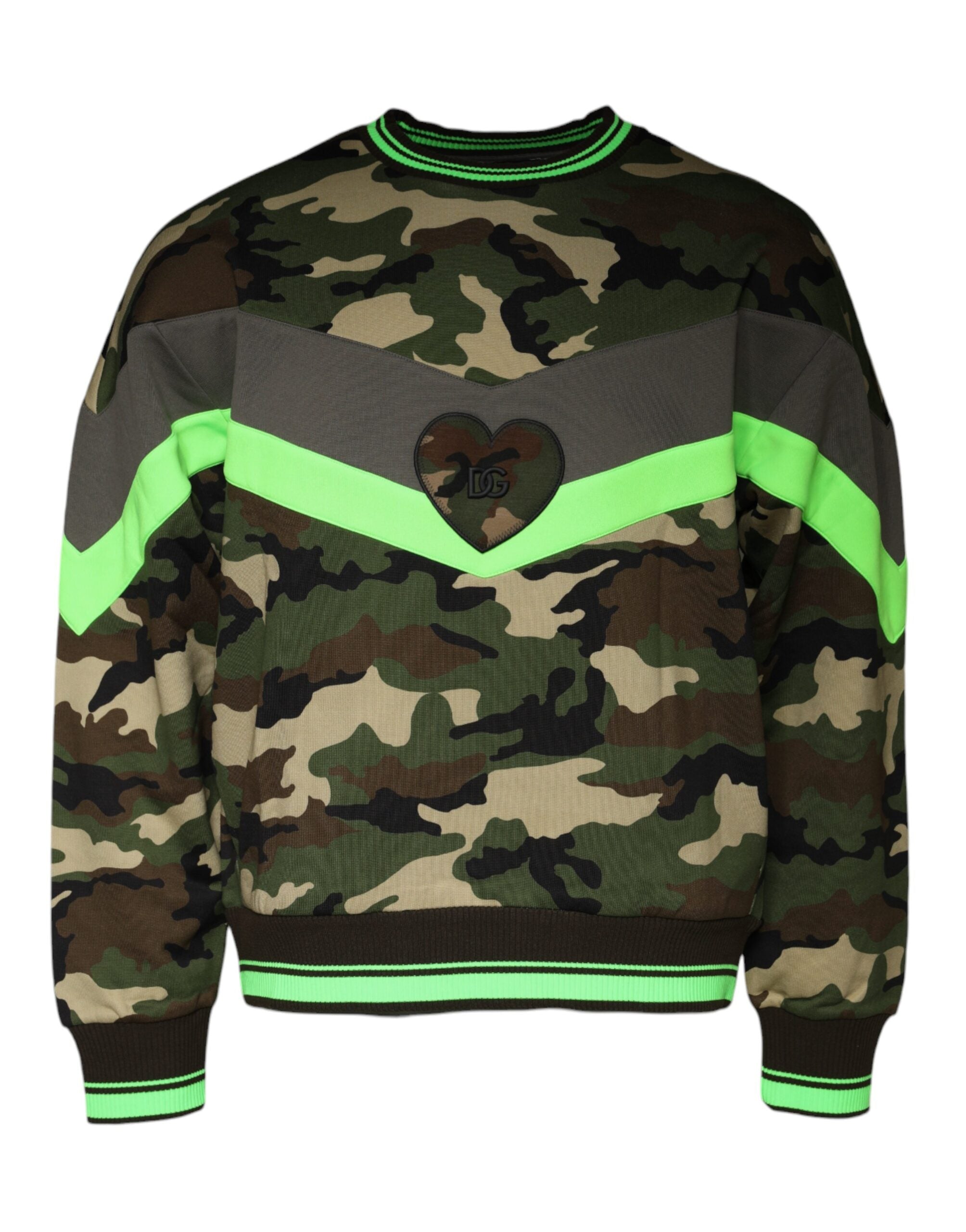 Multicolor Camouflage Sweatshirt Sweater - ventzia