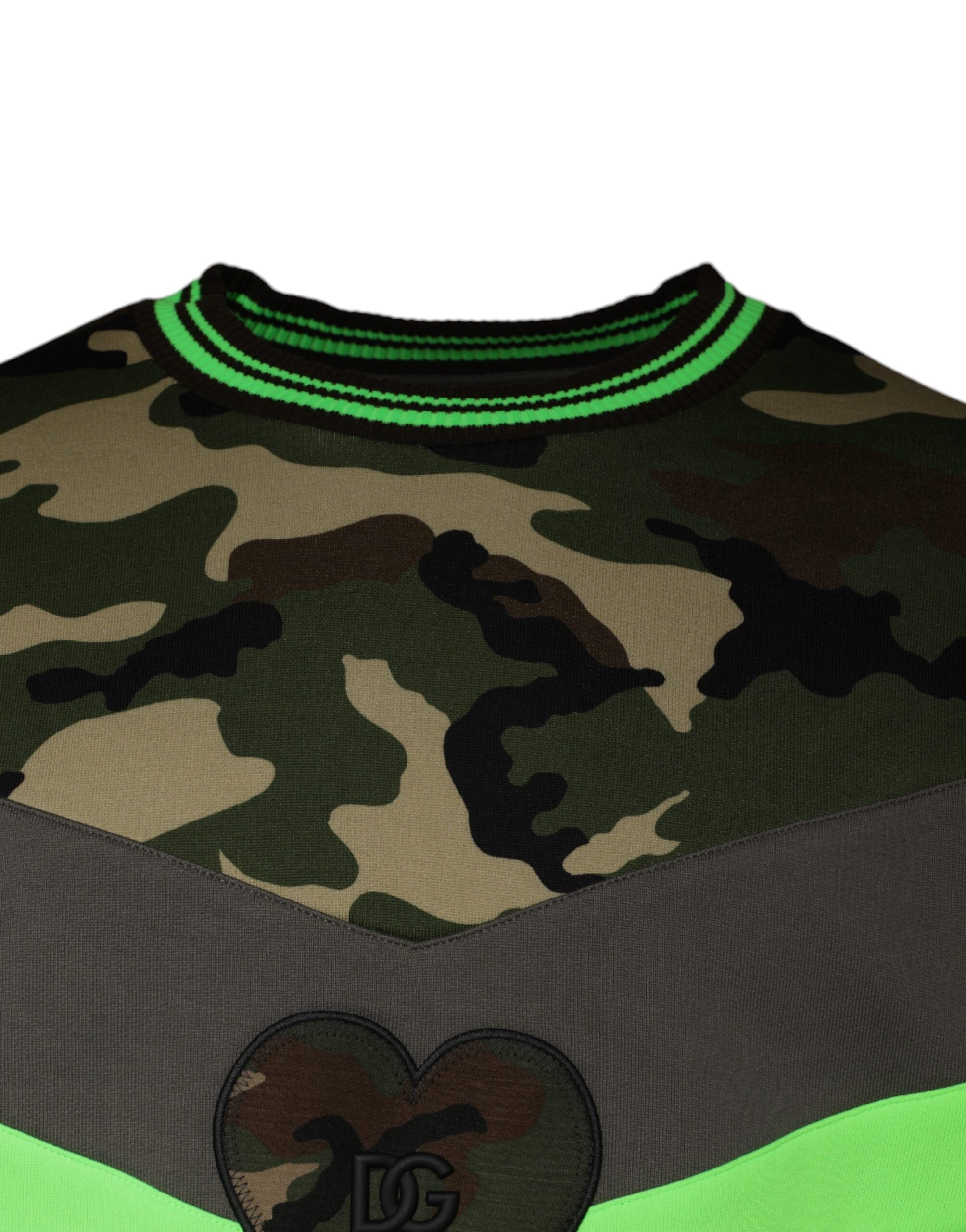 Multicolor Camouflage Sweatshirt Sweater - ventzia