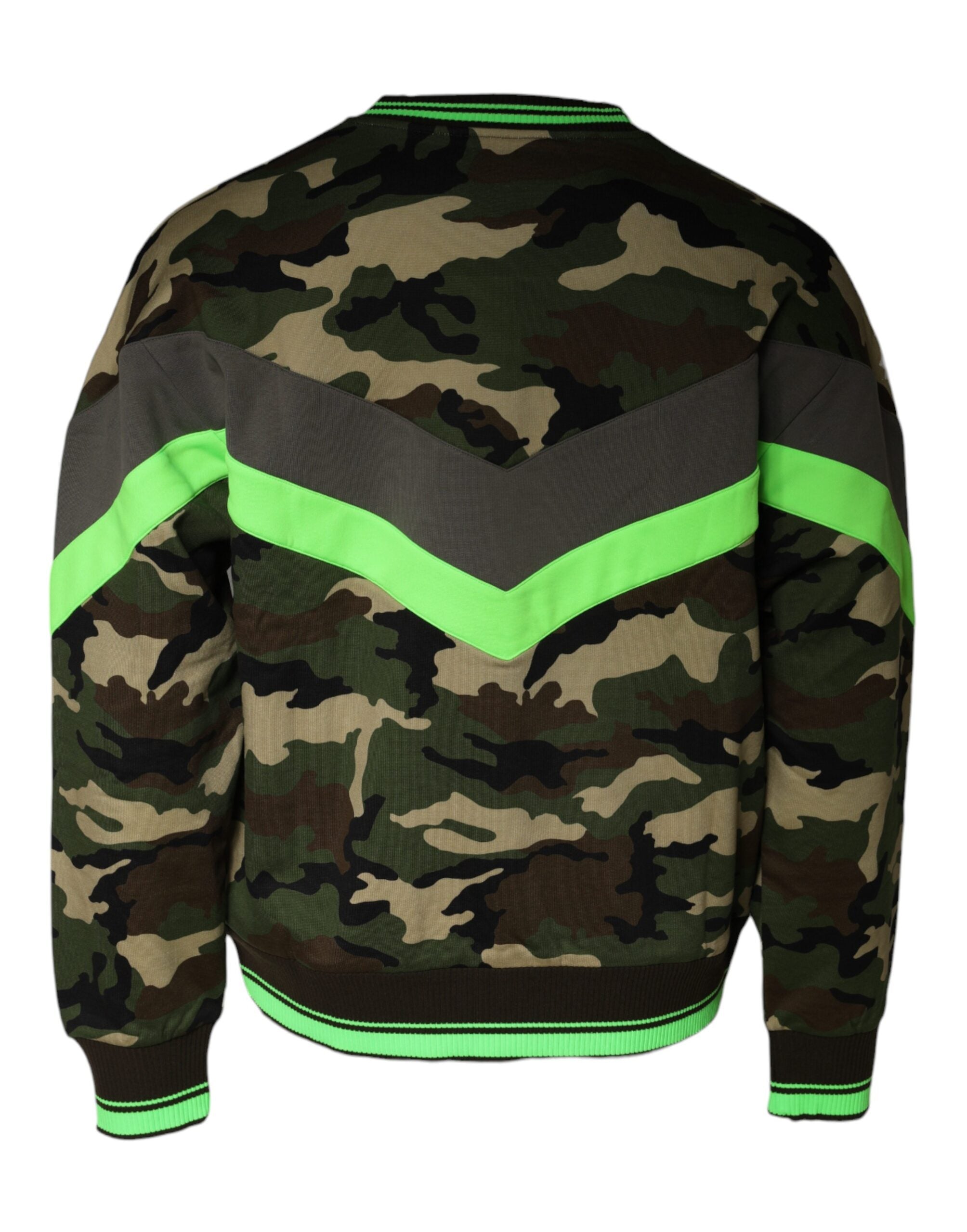Multicolor Camouflage Sweatshirt Sweater - ventzia