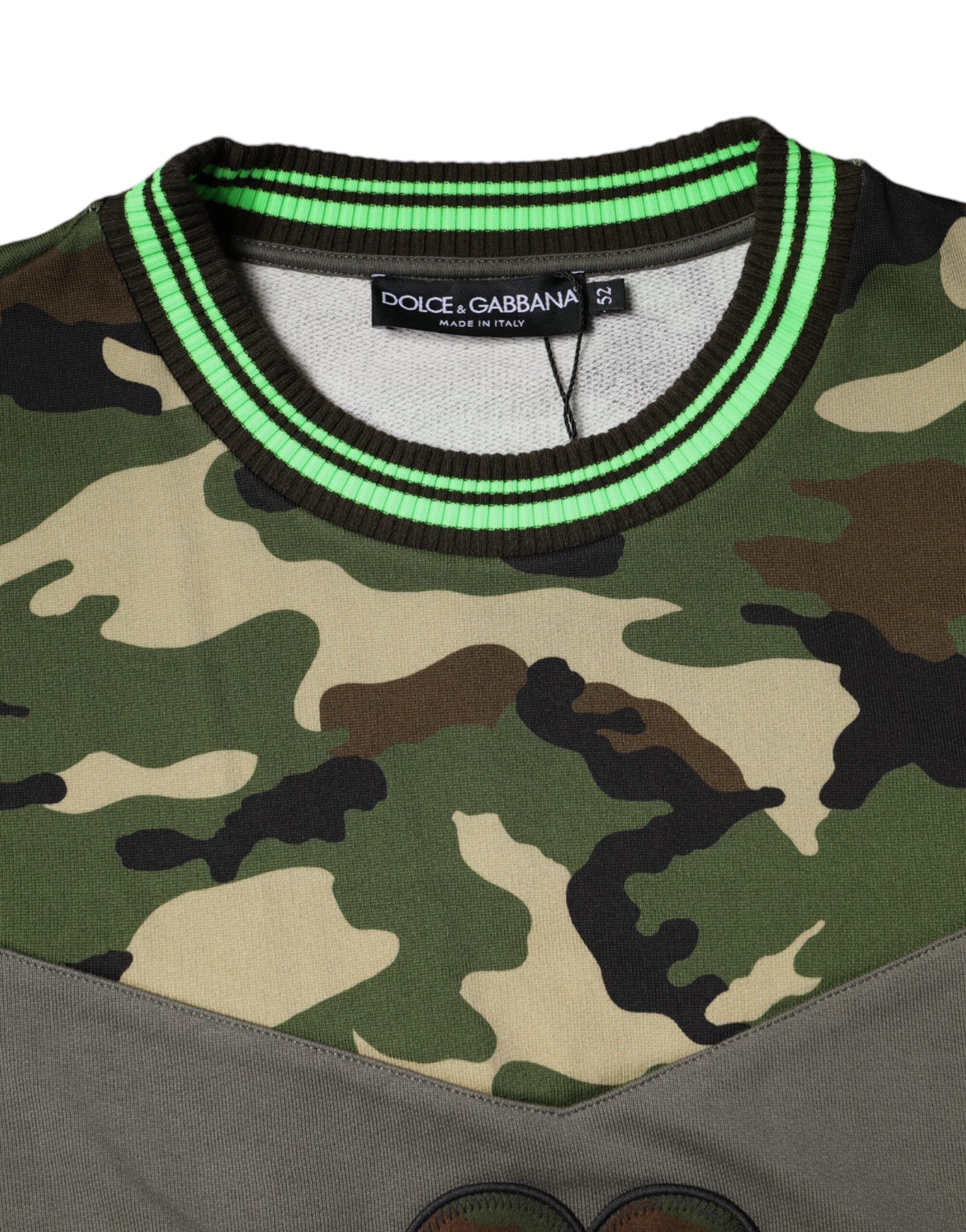 Multicolor Camouflage Sweatshirt Sweater - ventzia