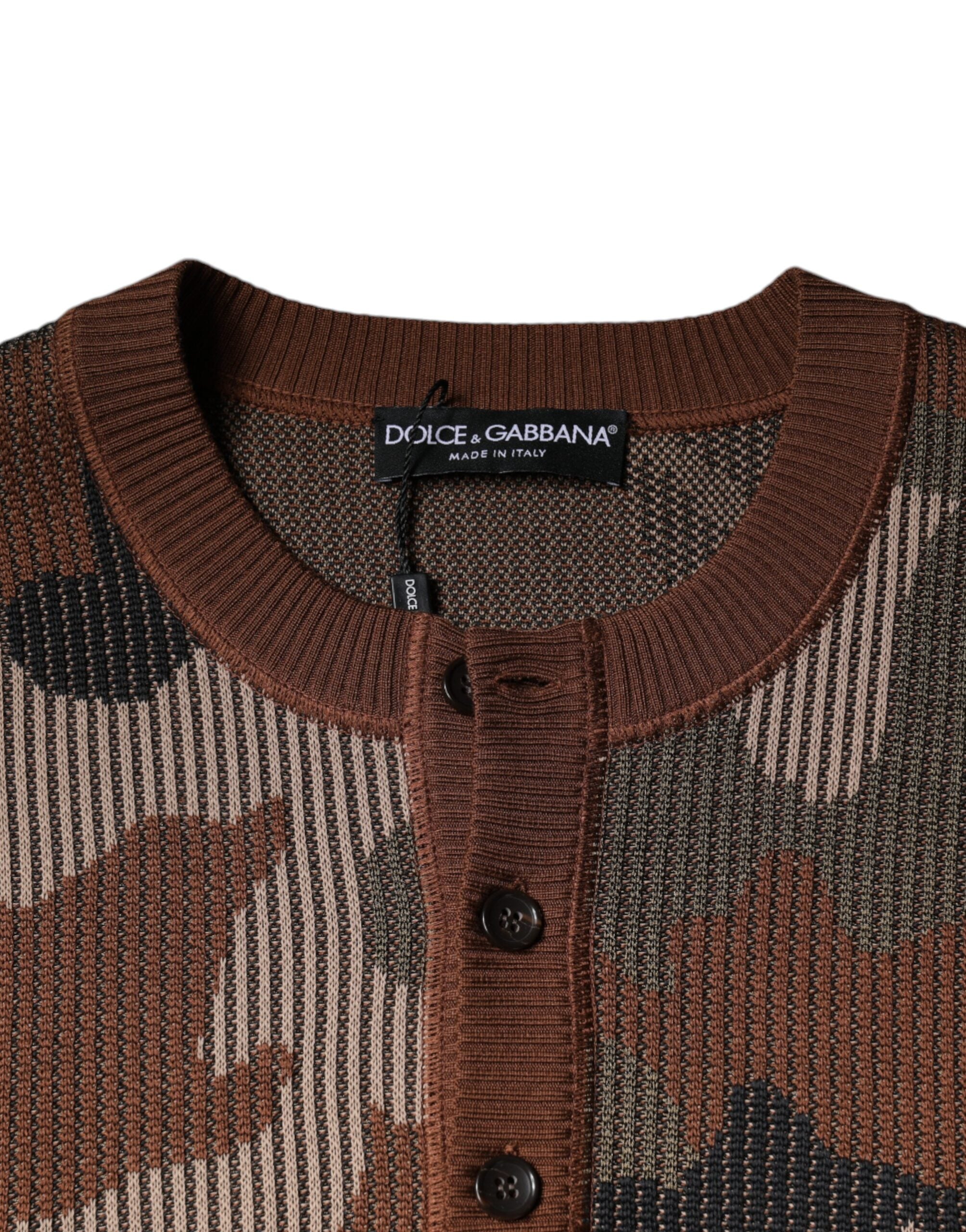 Multicolor Camouflage Men Pullover Sweater - ventzia