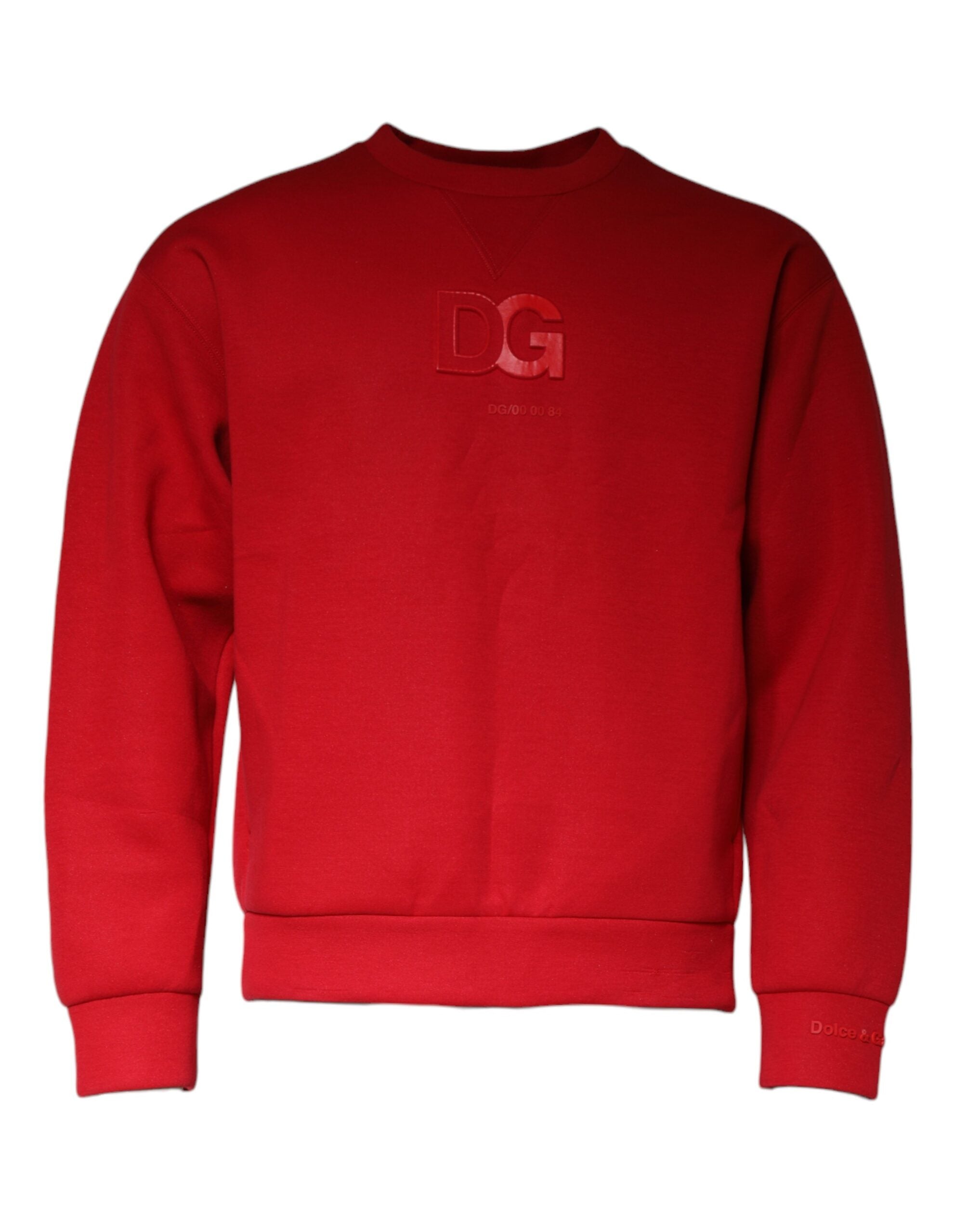 Maroon DG Logo Cotton Sweatshirt Sweater - ventzia