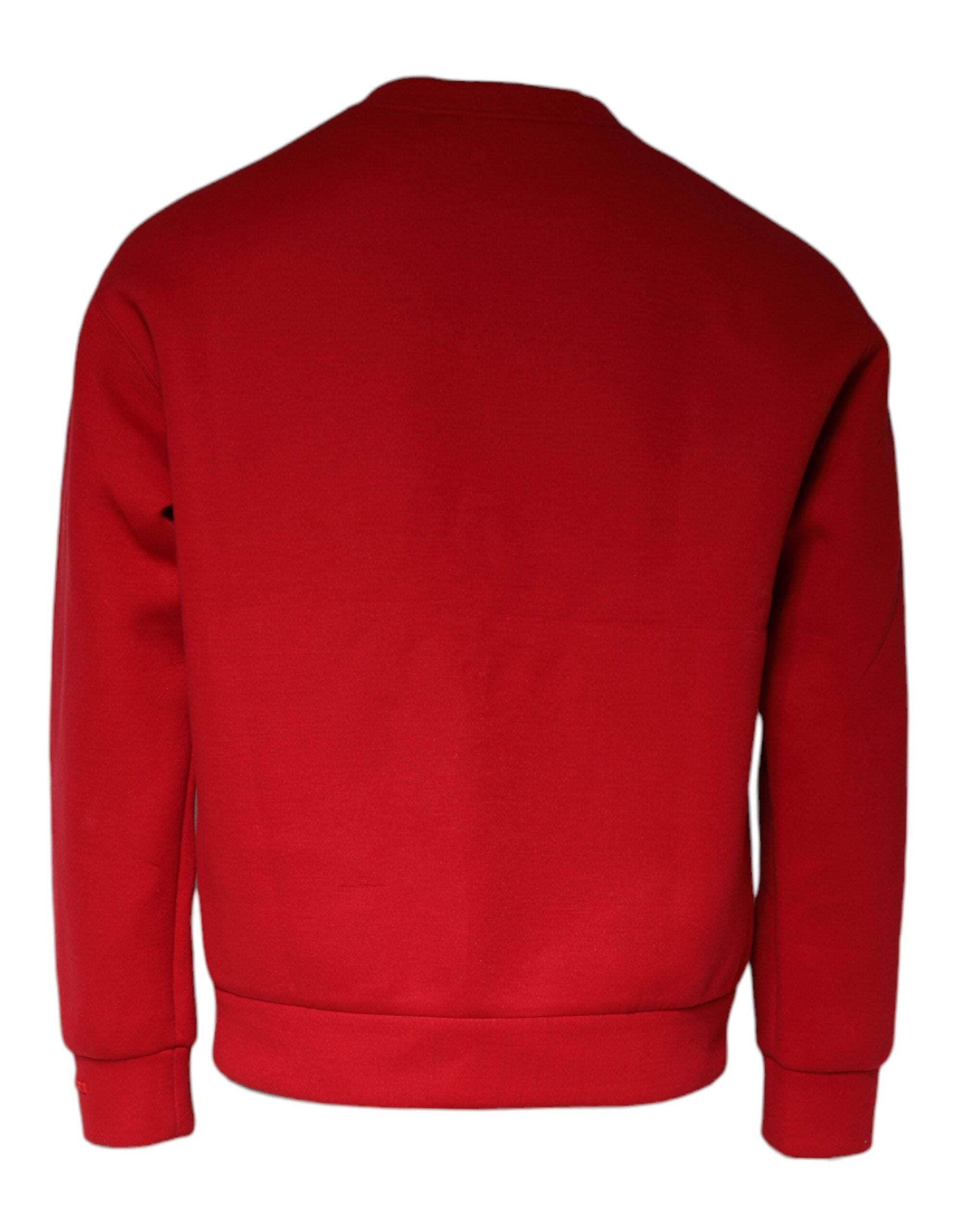 Maroon DG Logo Cotton Sweatshirt Sweater - ventzia